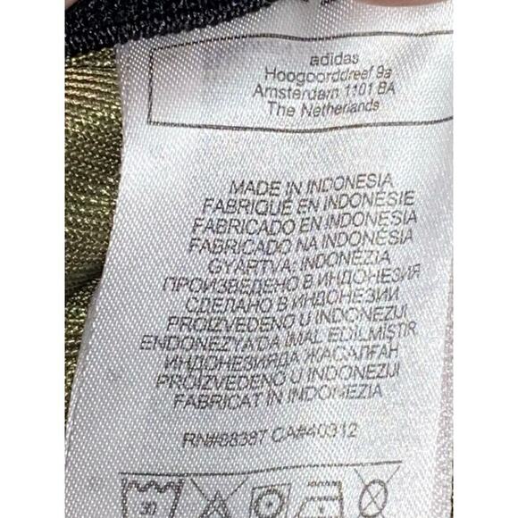 Adidas Men's Athletic Shorts XL Green & Black Elastic Waist Drawstring 2-zip Pkt - Picture 6 of 6